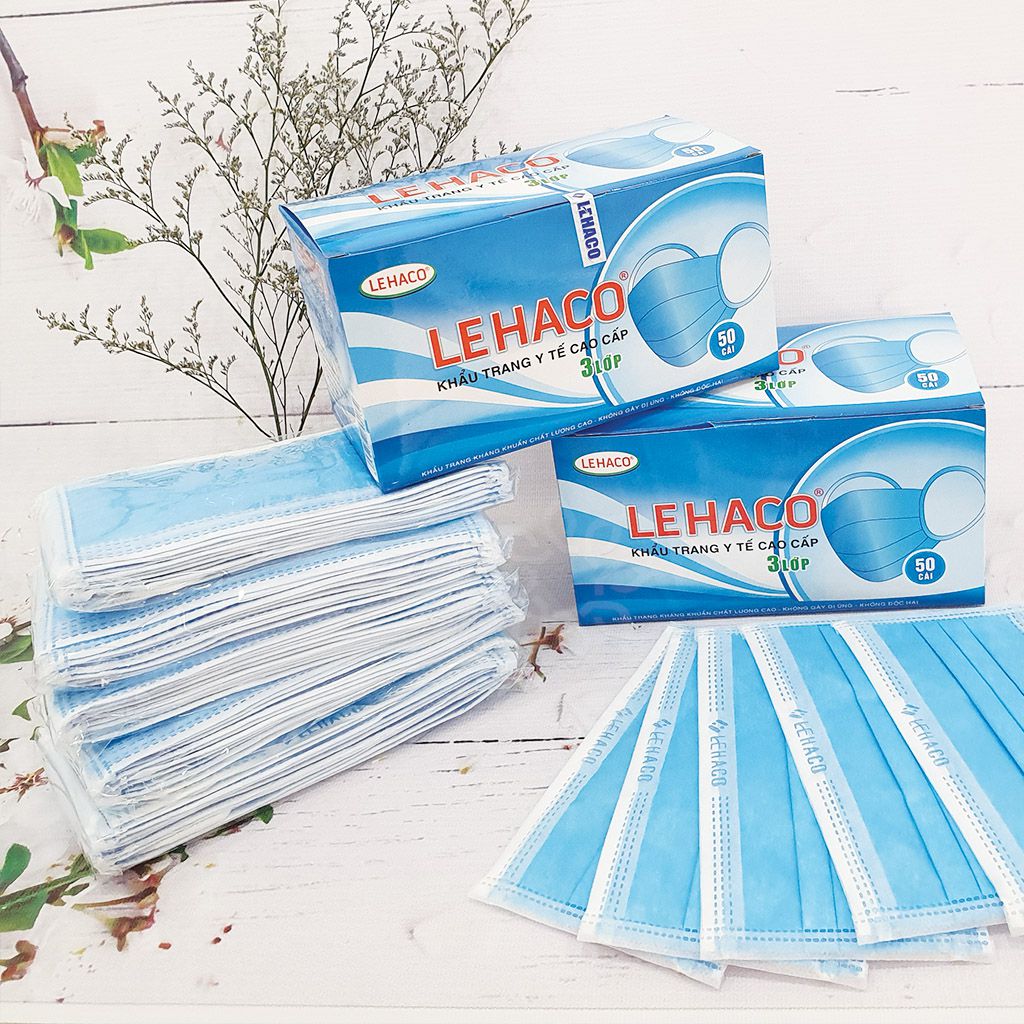 Khẩu trang y tế 3 lớp Lehaco