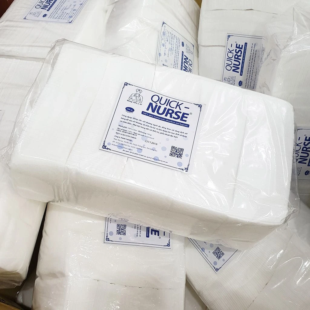 Bông ép y tế cao cấp cắt sẵn bịch 0.5kg Bông ép y tế cao cấp cắt sẵn bịch 0.5kg