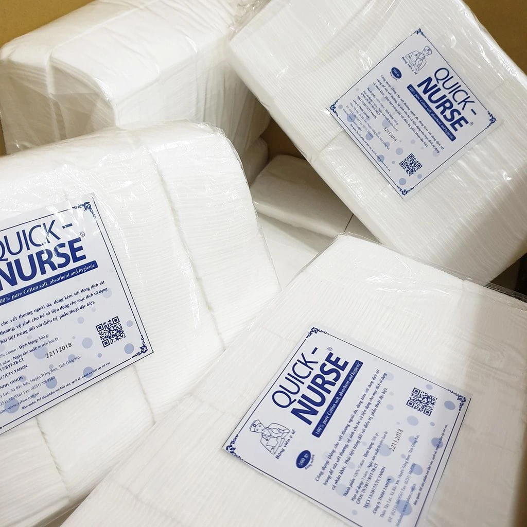 Bông y tế cắt sẵn bịch 0.5kg 1 bông y tế cắt sẵn