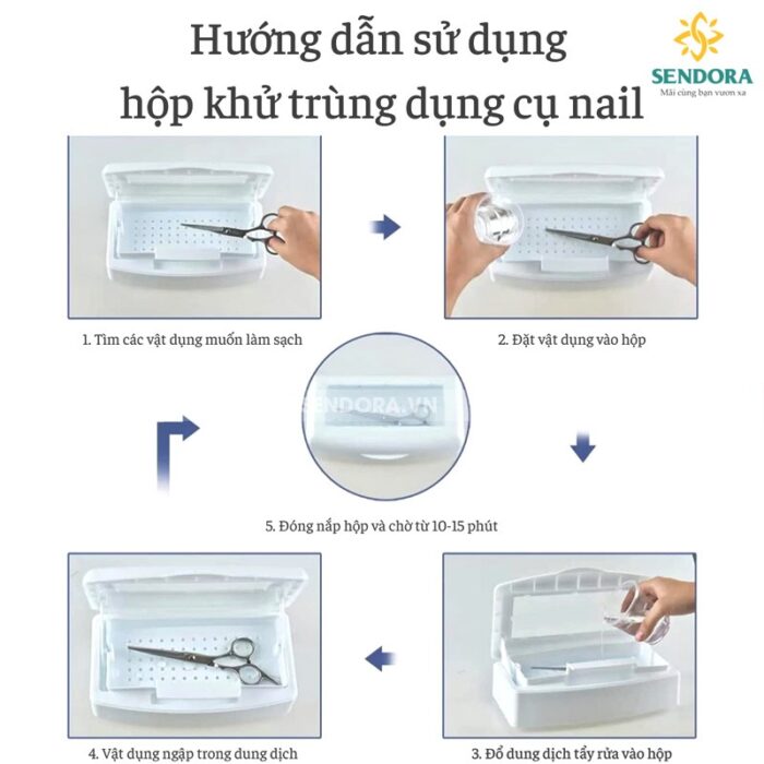 Hướng dẫn sử dụng hộp tiệt trùng dụng cụ nail