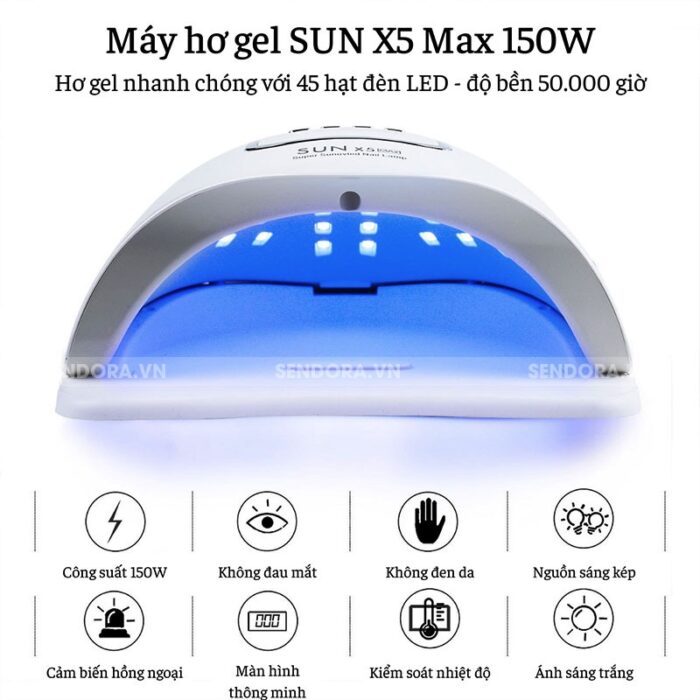 Ưu điểm của máy hơ nail Sun X5 Max