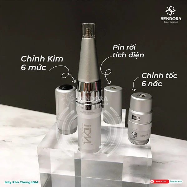 máy phun xăm phổ thông tích điện IDM