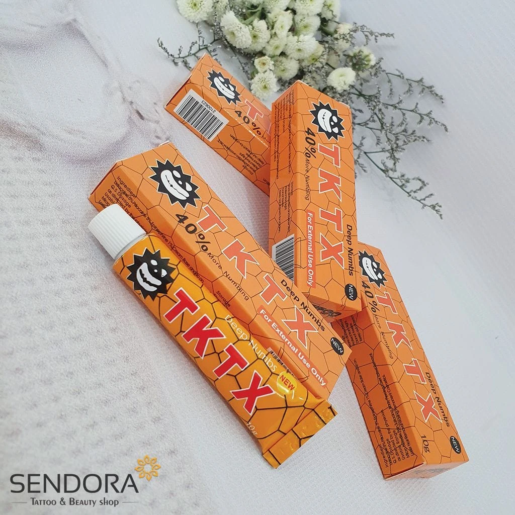 Giới thiệu kem ủ tê TKTX dùng trong phun xăm (nhãn vàng 40%)