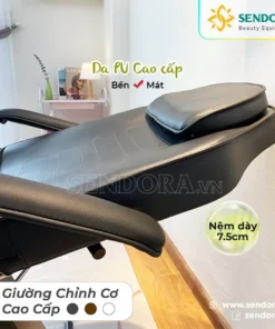Ghế giường phun xăm cao cấp Hi-MEC HMBB-8850 (Màu đen) 9 Ghế giường phun xăm cao cấp Hi-Mec HMBB-8850 (Màu đen)