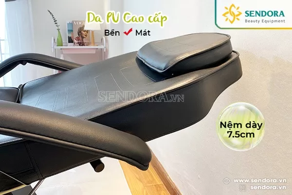 Ghế giường phun xăm cao cấp Hi-MEC HMBB-8850 (Màu đen) sendora