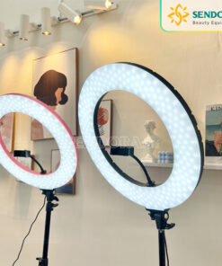 Đèn phun xăm, spa, nối mi LED Ring Light RL-480 13 Đèn phun xăm Led ring có thể chỉnh được 3 màu sắc như trắng, vàng và trung tính