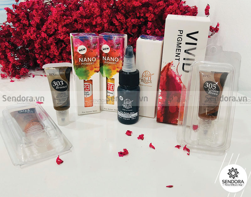 Các loại mực phun xăm mày, mực phun xăm môi