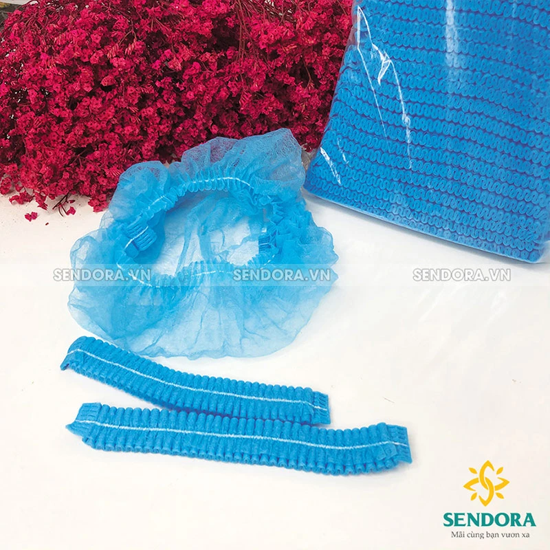 Nón y tế khử trùng Màu xanh
