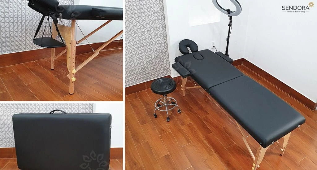 giường spa vali gấp di động cao cấp, giường spa giá rẻ TPHCM