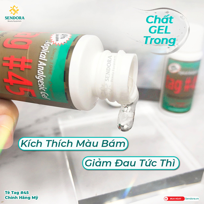 Tê Tag 45 Mỹ chính hãng – Tê hở chuyên dùng trong phun xăm