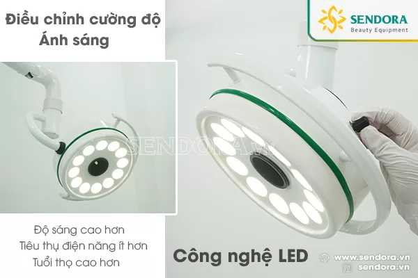 Đèn mổ treo tường LED200, đèn phẫu thuật bóng led