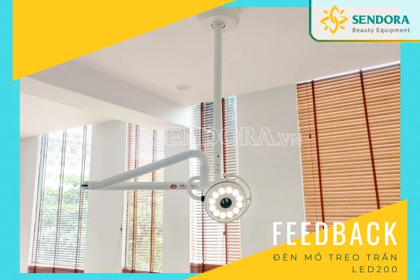 Đèn mổ treo trần LED200, đèn tiểu phẫu treo trần LED200