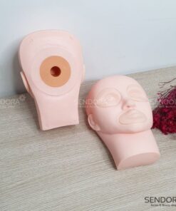 đầu manocanh silicon mềm học phun xăm nối mi, chất liệu silicon mềm cao cấp, giao hàng tận nơi toàn quốc