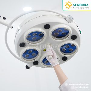Đèn mổ treo trần LED 30 bóng (LED 5 lỗ) 6 Đèn mổ phẫu thuật treo trần LED 30 bóng