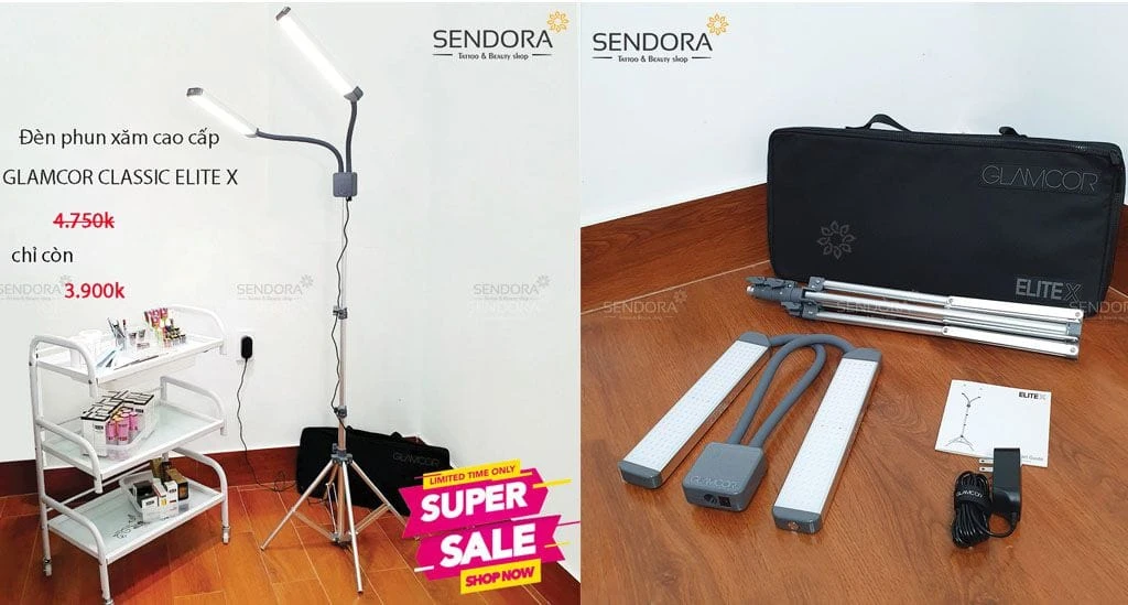 đèn phun xăm glamcor cao cấp giá tốt nhất tại tphcm, freeship với giá khuyến mãi sốc