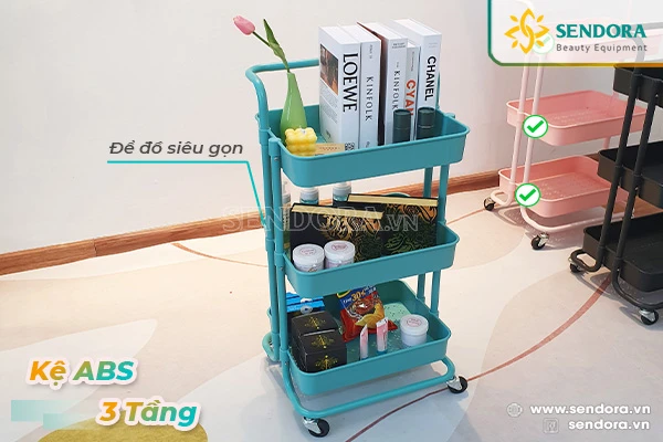 Xe đẩy spa 3 tầng nhựa ABS cao cấp HMTL-5020