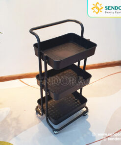 Xe đẩy spa 3 tầng nhựa ABS cao cấp HMTL-5020 15 Xe đẩy spa 3 tầng nhựa ABS cao cấp HMTL-5020 màu đen