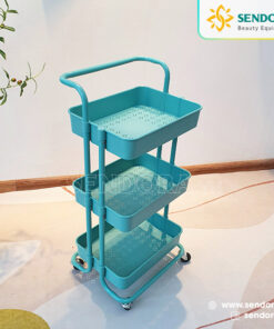 Xe đẩy spa 3 tầng nhựa ABS cao cấp HMTL-5020 13 Xe đẩy spa 3 tầng nhựa ABS cao cấp HMTL-5020 màu xanh