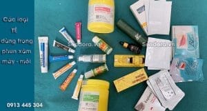 Các loại tê dùng trong phun xăm mày môi