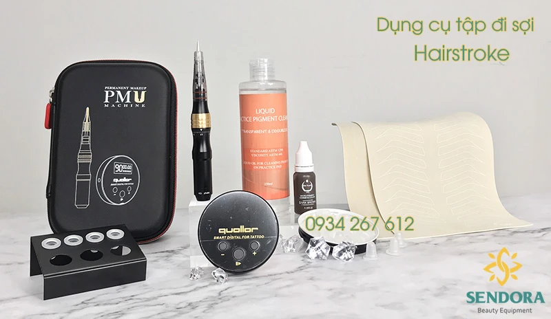 Học phun xăm thẩm mỹ cần những dụng cụ gì ? 13 Bộ dụng cụ tập khắc sợi lông mày Hairstroke