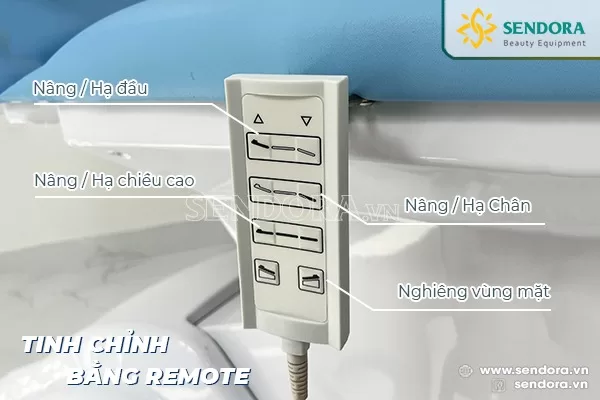 Ghế giường tiêm Filler chỉnh điện Hi-Mec HMBB-8040 (Xanh Dương)