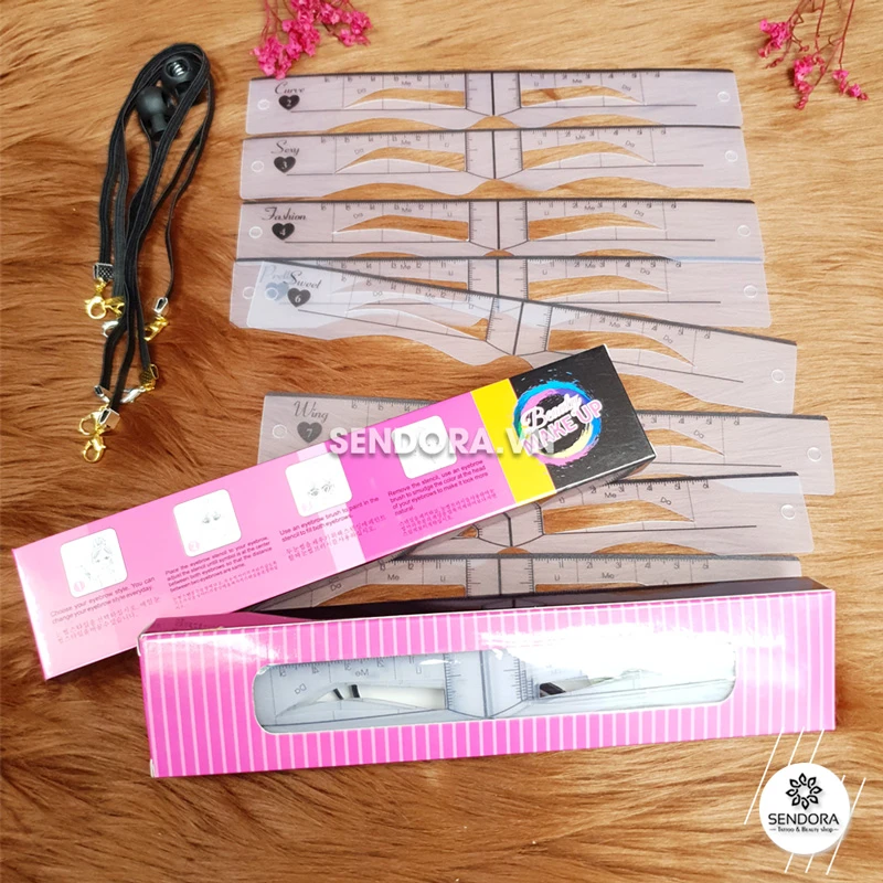 bo-khung-ve-chan-may-8-mon-sendora (3) Bộ khung vẽ chân mày 8 thước