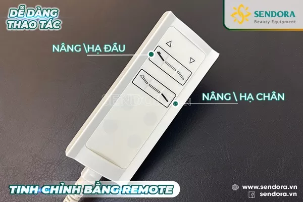 Ghế giường phun xăm chỉnh điện Hi-MEC HMBB-8050 (Màu đen)