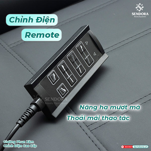 Ghế trang bị mô tơ 4 động cơ tương ứng với 4 chức năng điều chỉnh