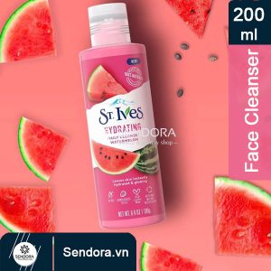 Gel rửa mặt St.Ives hương dưa hấu Hydrating daily facial cleanser watermelon 200ml