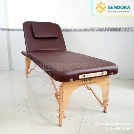 Giường phun xăm vali Hi-Mec HMBB-8102-70 với da PU cao cấp, nệm đàn hồi tốt