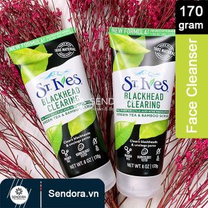 Tinh chất trà xanh bên trong St.Ives Blackhead Clearing Green Tea & Bamboo Scrub 170g giúp làm giảm kích ứng và mẩn đỏ do mụn gây ra