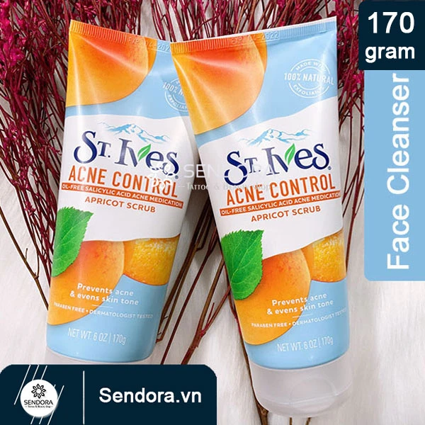Sữa rửa mặt St.Ives tẩy da chết ngừa mụn