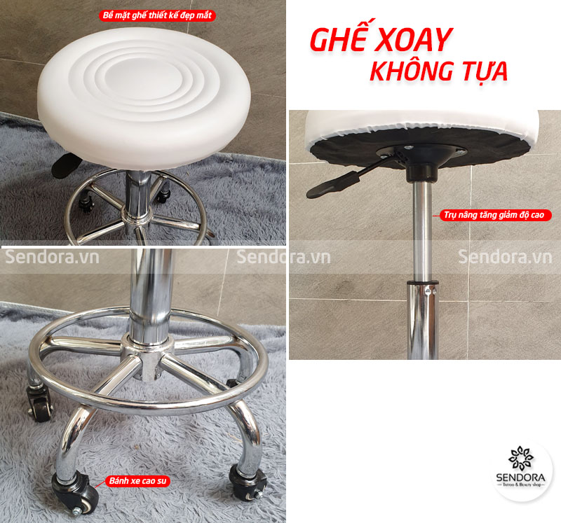 Ghế xoay Spa không tựa GHEKT038 giá rẻ TP Hồ Chí Minh