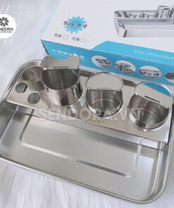 Bộ khay hũ inox đựng dụng cụ y tế