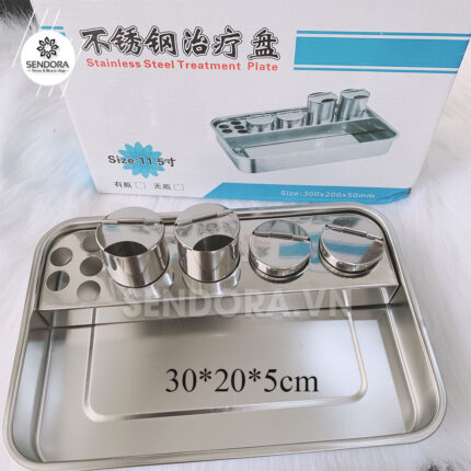 Khay inox đựng dụng cụ y tế