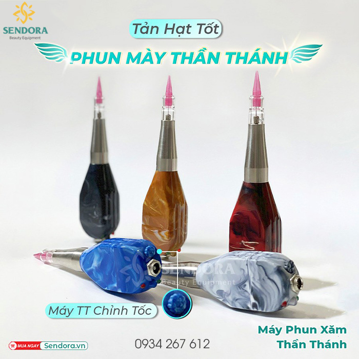 Top 7 loại máy phun xăm mày môi chính hãng tốt nhất 2021