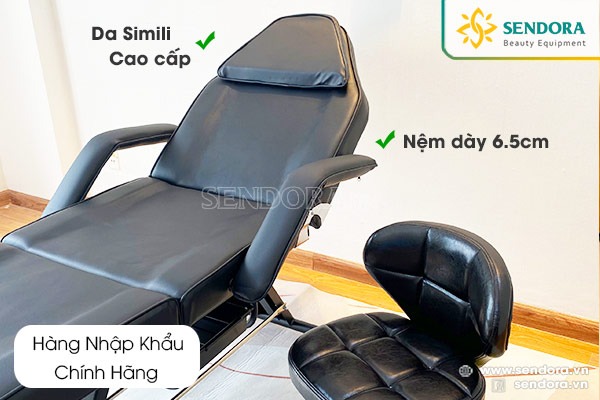 Ghế giường phun xăm thẩm mỹ Hi-MEC HMBB-8200 (Màu đen) sendora