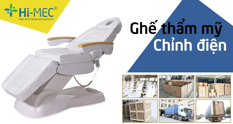 Ghế tiêm Filler thẩm mỹ chỉnh điện DM-273B 1 Giường tiêm Filler chỉnh điện 4 động cơ cao cấp