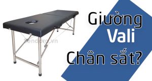 Giường vali chân sắt, giường xếp gọn chân sắt