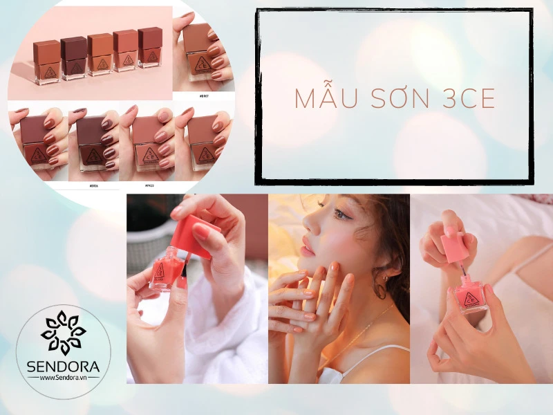 Top 5 các loại sơn móng tay đẹp các tiệm Nail sử dụng 11 Mẫu sơn móng tay 3ce