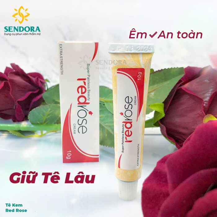 Tê ủ mày môi dùng trong phun xăm Red Rose 10g