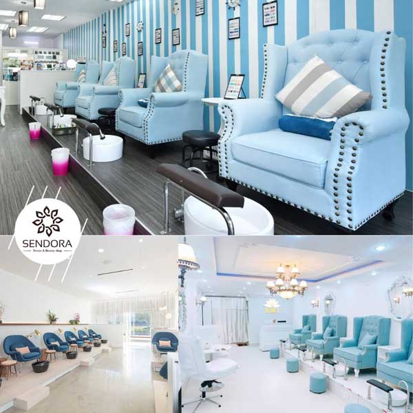 Ghế sofa nail có bồn rời