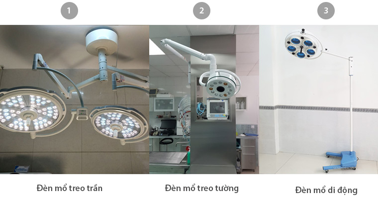 Các loại đèn mổ phẫu thuật