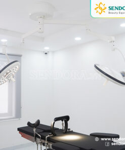 Đèn mổ treo trần 2 nhánh Full Led bóng đôi LED500/500 10 Đèn mổ treo trần 2 nhánh Full Led LED500/500
