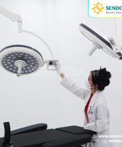 Đèn mổ treo trần 2 nhánh Full Led bóng đôi LED500/500 13 Đèn mổ treo trần 2 nhánh Full Led LED500/500