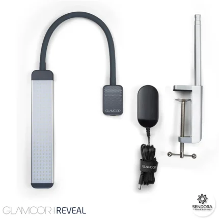 Đèn nối mi kẹp bàn Glamcor Reveal