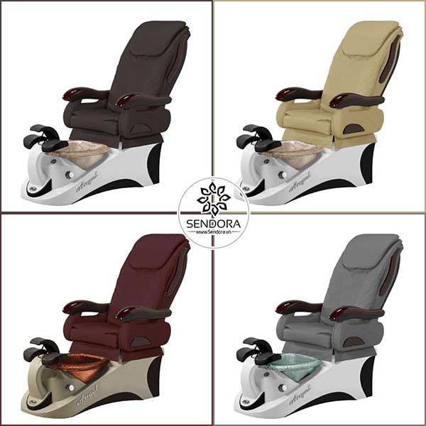 Ghế Pedicure Angel của hãng PSOA có đến 57 màu khác nhau