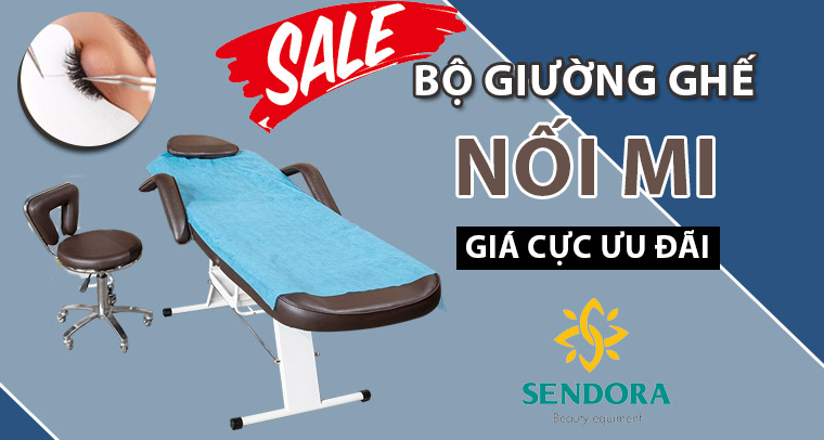 Bộ giường ghế nối mi giá ưu đãi tại Sendora