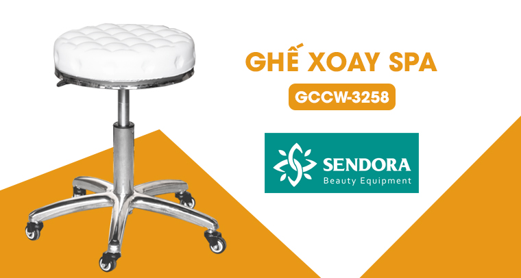 Ghế xoay dùng trong spa cao cấp không tựa