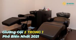 Giường gội đầu 2 trong 1 phổ biến 2021